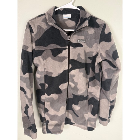 Columbia Jackets & Blazers - Columbia Jacket Womens Large Camo Full Zip High Neck Fleece Outdoor Ladies